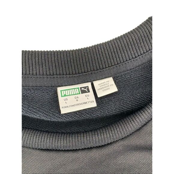 Puma black, cropped sweatshirt with one shoulder cutout - L - Picture 6 of 10